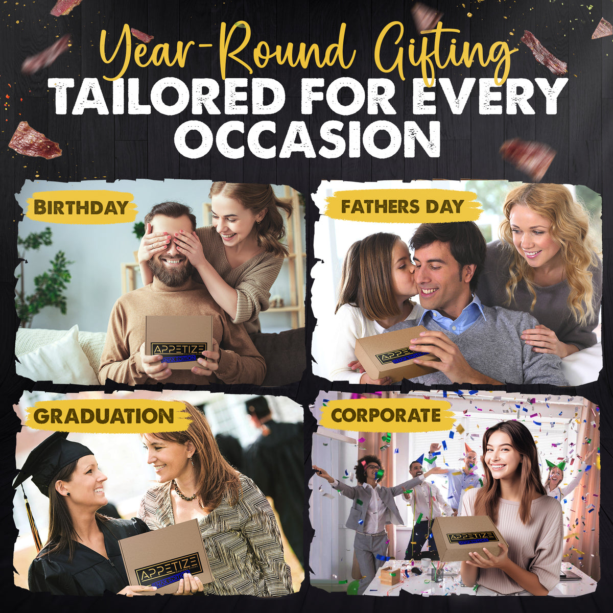 Meat Lovers Jerky and Pepperoni Gift Box